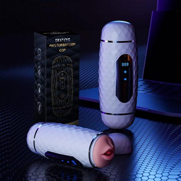 Máy thủ dâm tự sướng 2 đầu bim & lưỡi